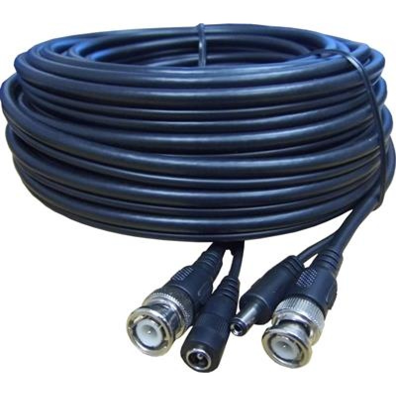 20m RG59 + 12VDC Pre-terminated Cable