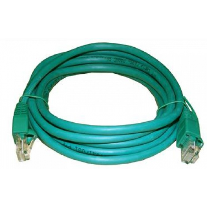 3m Cat 5e Network Lead RJ45 Green - 3m Ethernet Patch Cable 3m Cat 5e Network Lead RJ45 Green - 3m Ethernet Patch Cable