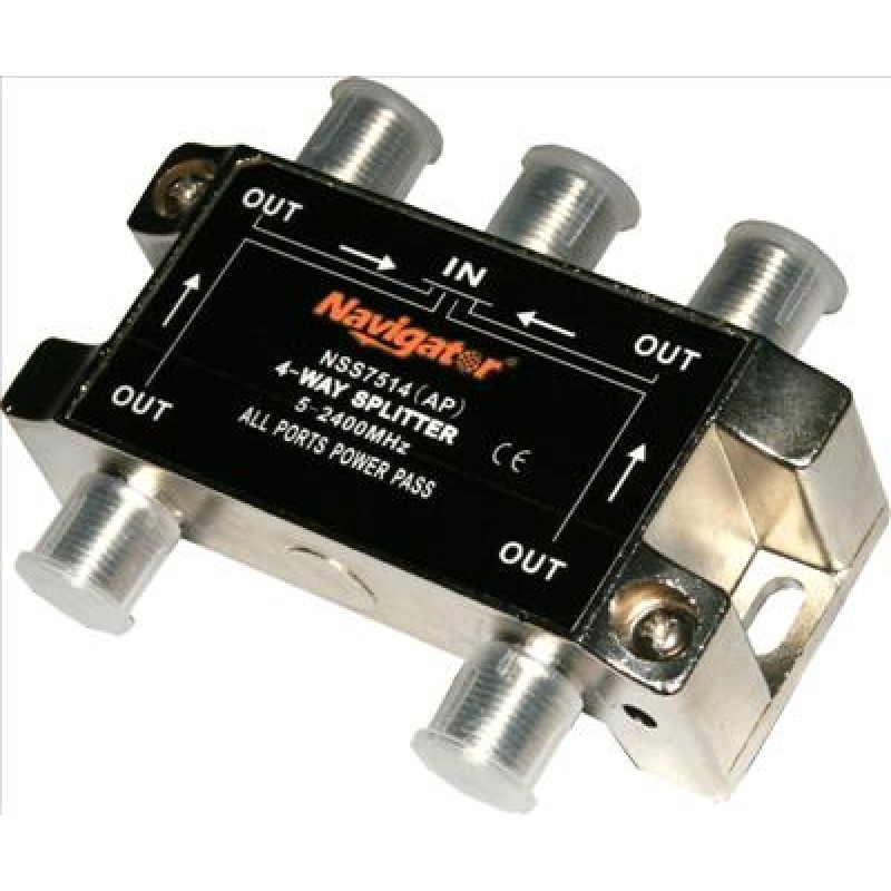 4 Way TV Aerial Splitter 4 Way TV Aerial Splitter