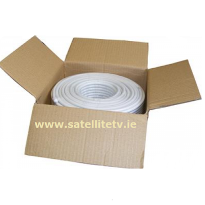 50m RG6 Satellite Cable White 50m RG6 Satellite Cable White