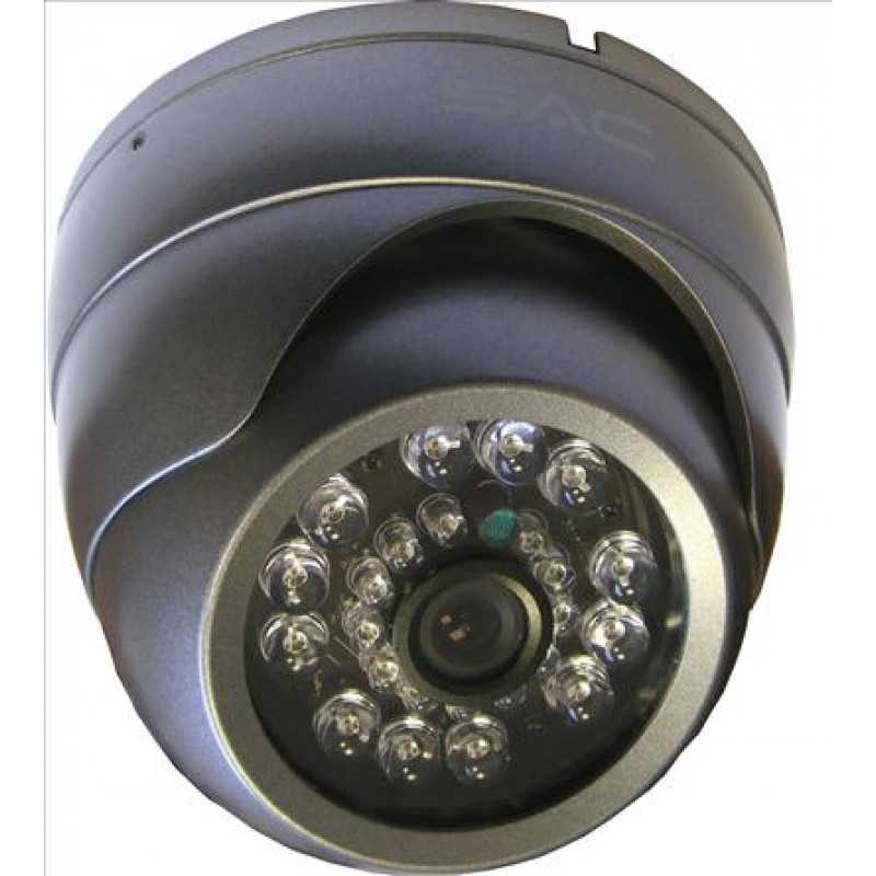 Dome Grey 6mm VANDAL-PROOF IR CCTV Camera