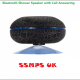 Bluetooth Shower Speaker - BLACK - Hands-free Calling