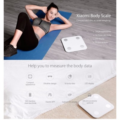 Xiaomi Bluetooth Body Composition Monitor  -  WHITE 