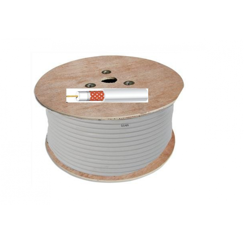 White RG59 CCTV Cable (100m) White RG59 CCTV Cable (100m)