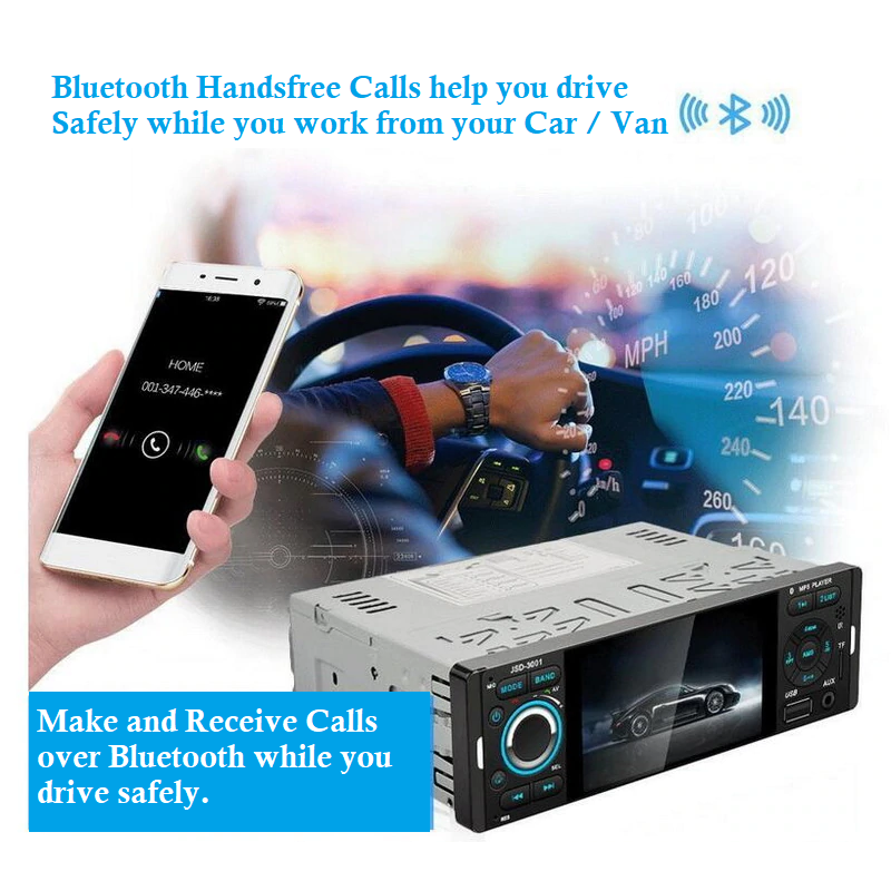 Car FM Radio + Rear view camera + Bluetooth