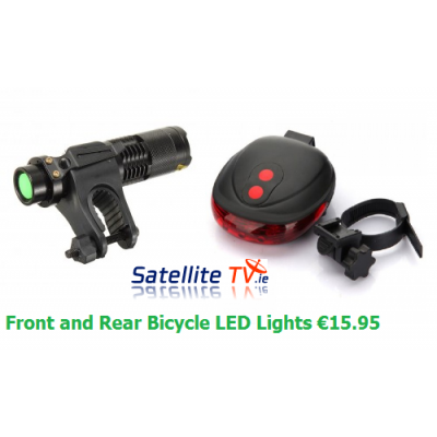Bicycle LED Front Light + Rear LED Bike Light