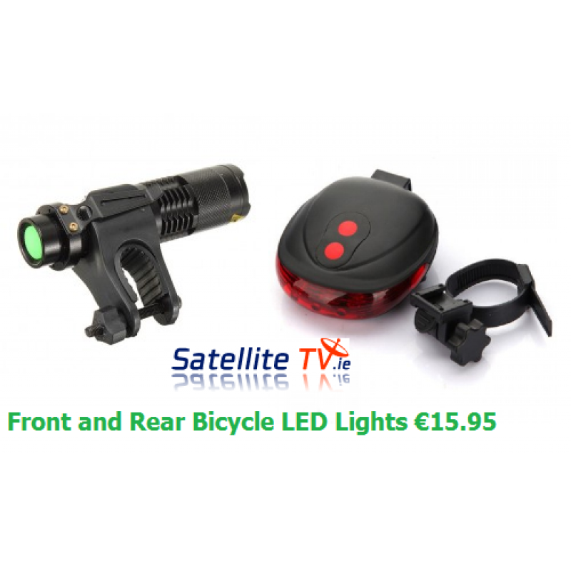 Bicycle LED Front Light + Rear LED Bike Light