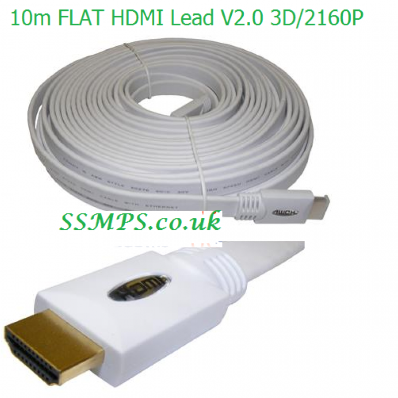 10m Flat HDMI Cable 2160P/ 3D