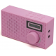 Kitsound Pixel DAB / FM Clock Digital Radio - Pink
