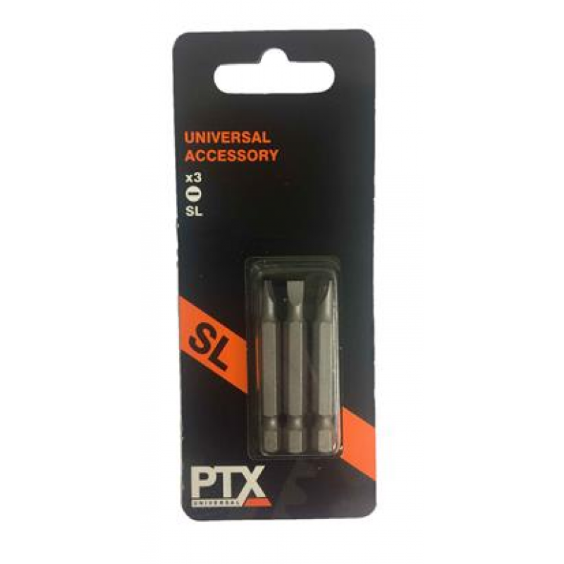 PTX 3 Piece Chrome Vanadium FLAT ScrewDriver Set 