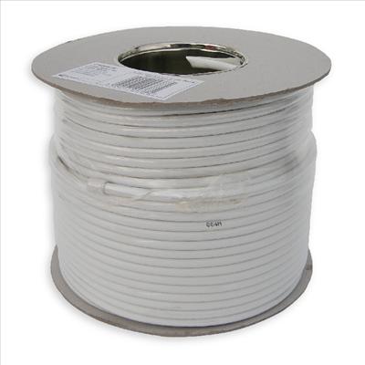 100m RG6 Satellite Cable White 100m RG6 Satellite Cable White