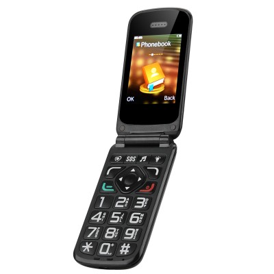 Retro Mobile Phone - Large Keys, Loud-Speaker, Micro SD Slot, Dual SIM, Camera