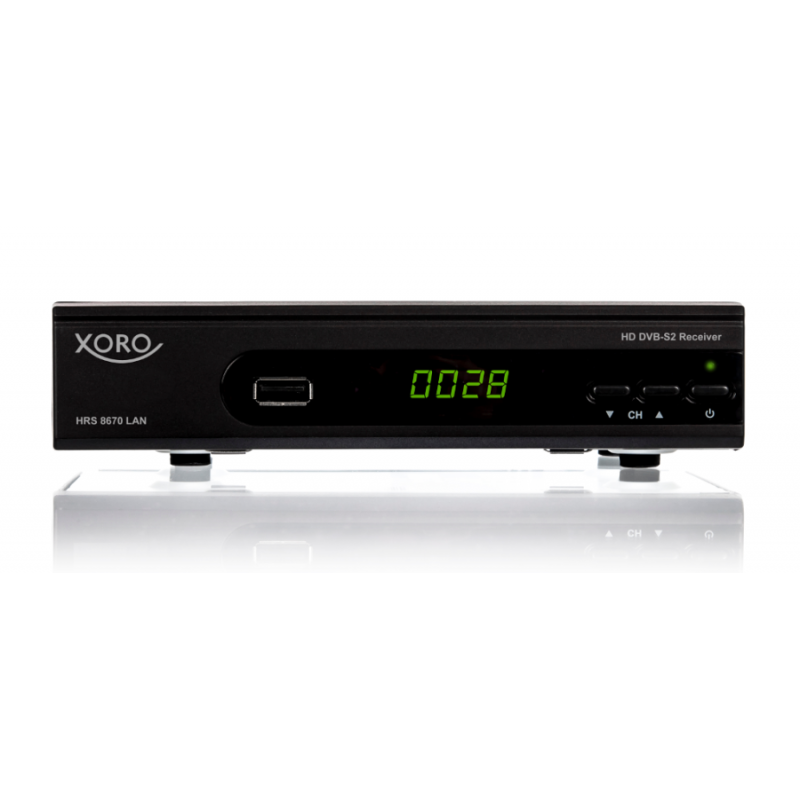 Xoro HRS 8670 Sat Receiver + LAN Streaming - Latest Model