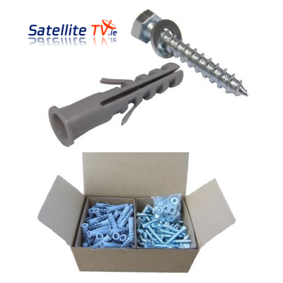 Wall Plugs, Bolts and Washers x 100
