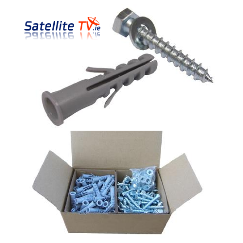 Wall Plugs, Bolts and Washers x 100 Wall Plugs, Bolts and Washers x 100